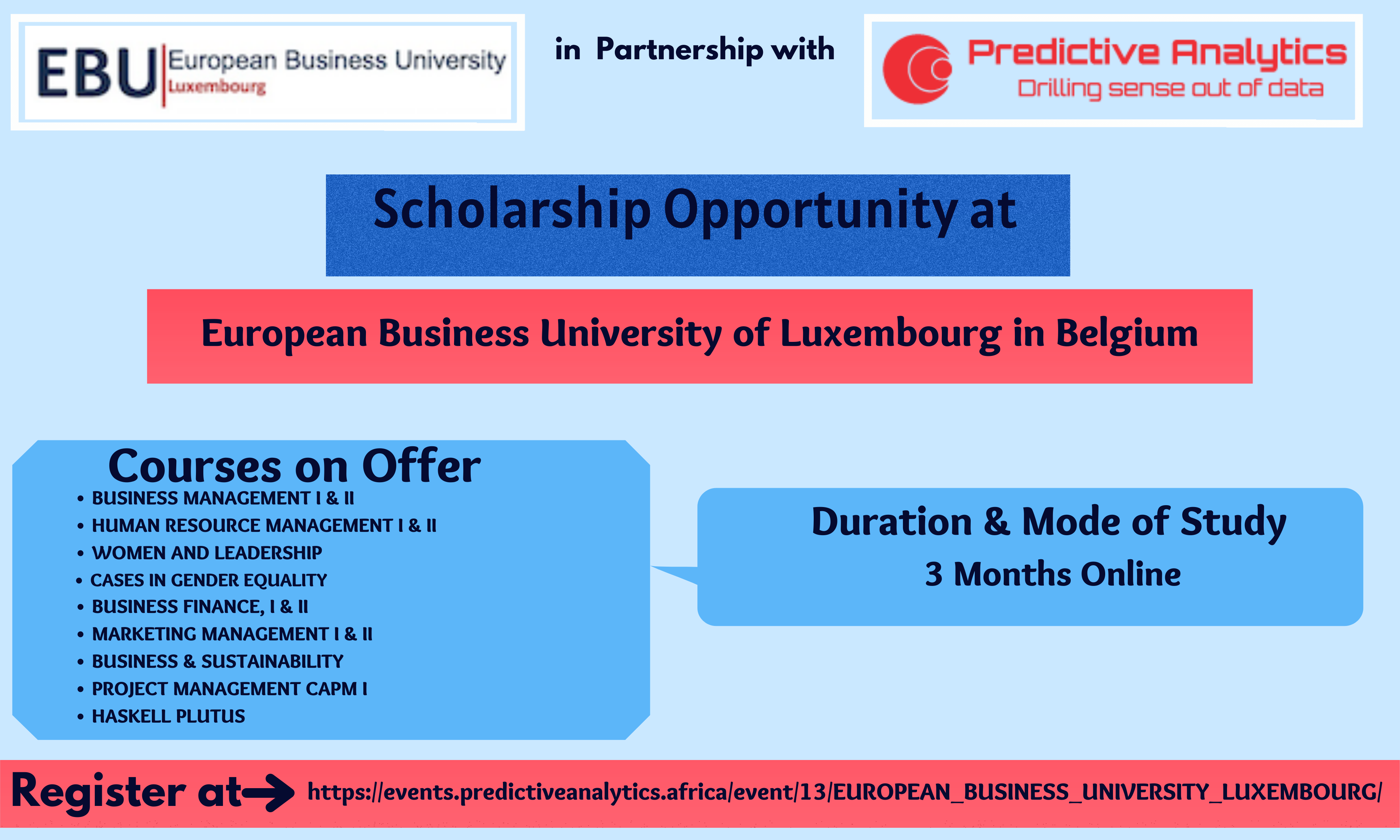 EUROPEAN BUSINESS UNIVERSITY LUXEMBOURG